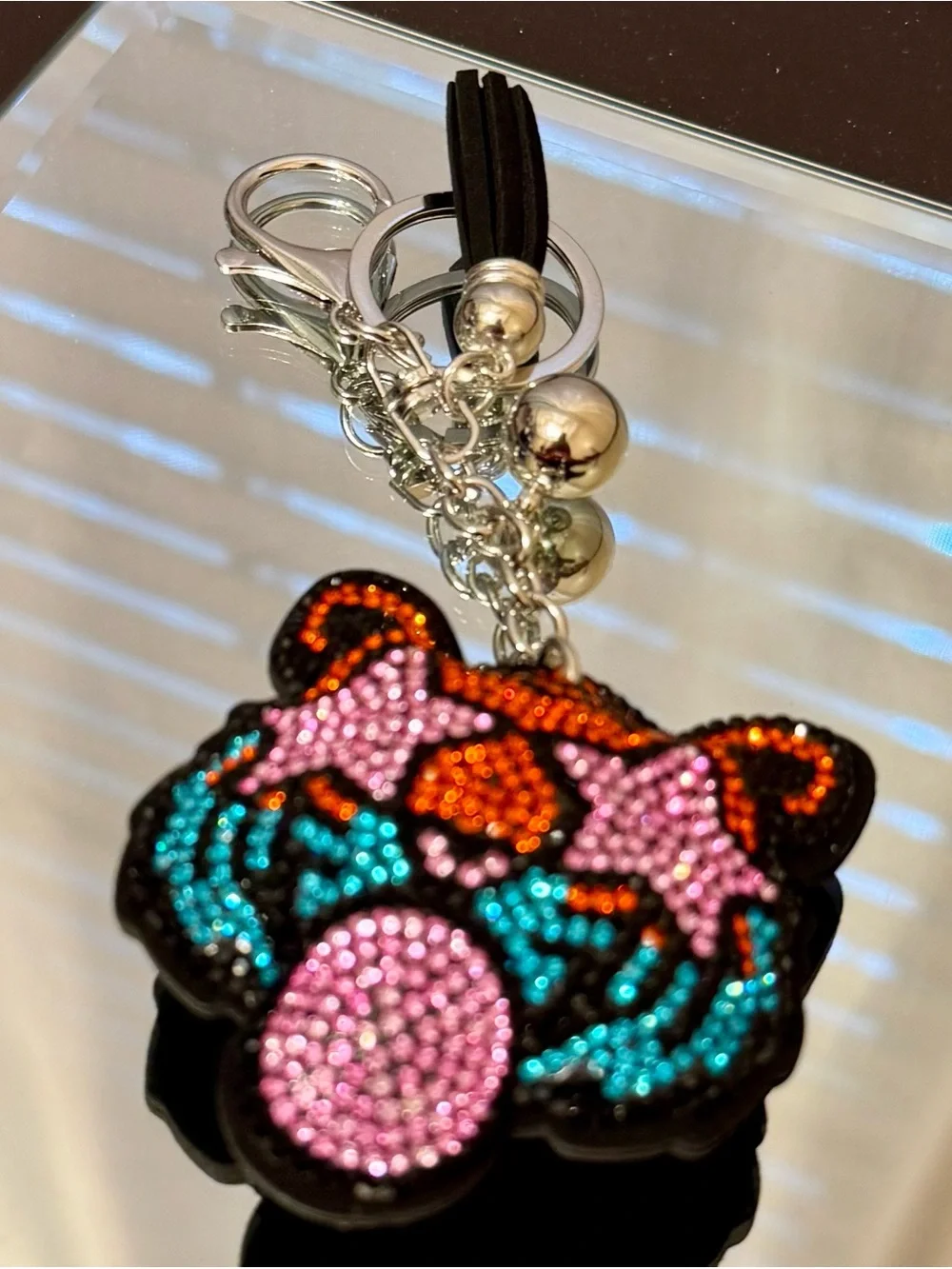 Dopamine Tiger keychain/bag charm BNWT